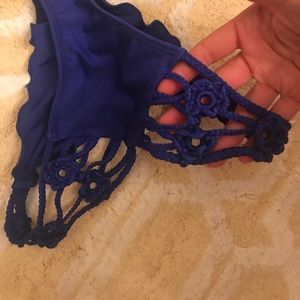 Swim - Luli Fama Blue Bikini Brazilian Bottom size medium Swim - Luli Fama Blue Bikini Brazilian Bottom size medium